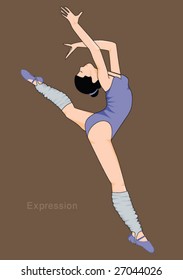 vector dancer illustration