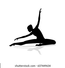 vector dancer silhouette