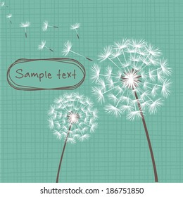 Vector Dandelion Background