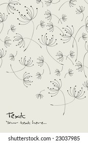vector dandelion pattern