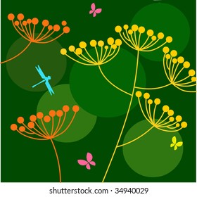 vector dandelion pattern