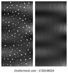 Vector Dandruff Icon Before and After. Damaged Hair. Disease of the Skin.