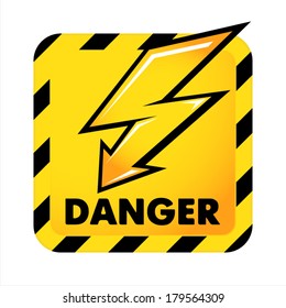 Vector danger button