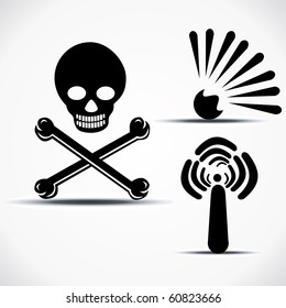 vector danger element design