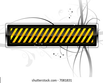 vector danger pattern black with yellow background