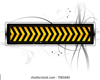 vector danger pattern black with yellow background