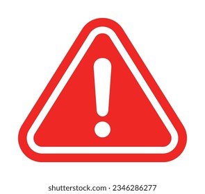 vector danger sign, warning sign, attention sign, exclamation mark. hazard warning icon. design for app and web