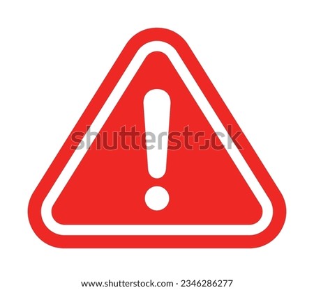 vector danger sign, warning sign, attention sign, exclamation mark. hazard warning icon. design for app and web