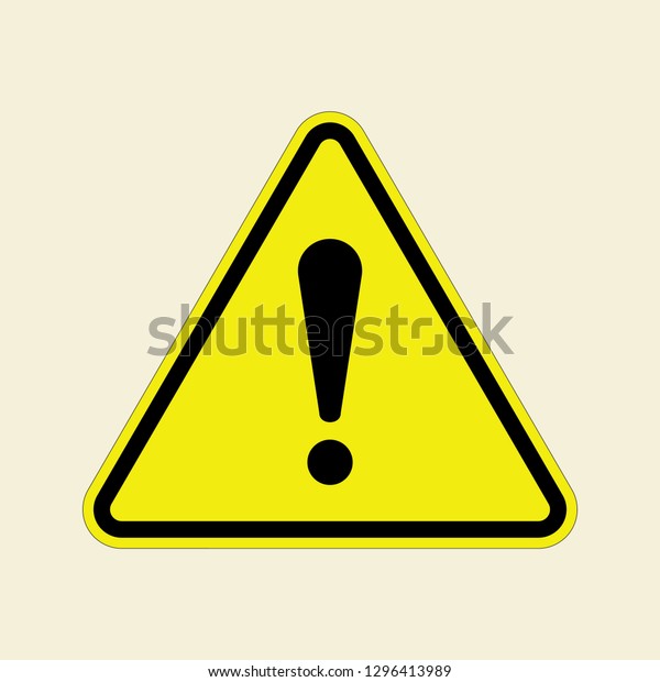 Vector Danger Warning Attention Sign Stock Vector (Royalty Free) 1296413989