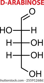 Vector Of D-Arabinose Chemical Structure