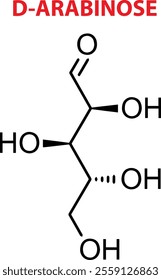 Vector Of D-Arabinose Chemical Structure