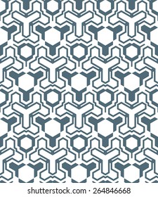 vector dark abstract geometric kaleidoscopic monochrome seamless pattern white background 