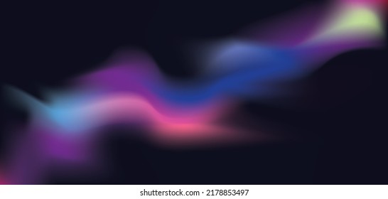 Vector dark background with multicolored waves. For your background,wallpaper,flyers,presentations,product design,banner,mobile application.