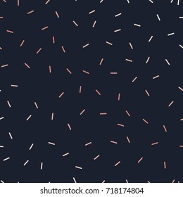 Vector dark background with pink gold confetti