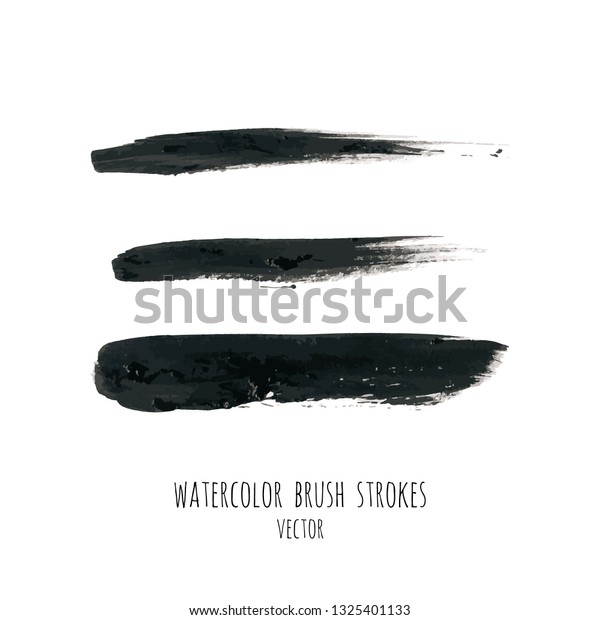 Vector dark black grunge watercolor, ink\
texture set, hand painted dry brush splashes, strokes, stains,\
spots, blots, dividers, labels, templates, dirty shapes. Abstract\
acrylic monochrome\
background.