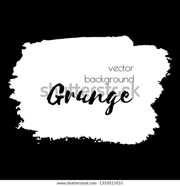 Vector dark black grunge watercolor, ink\
texture frame, hand painted dry brush splash, stroke, stain, spot,\
blot, divider, label, template, dirty shape. Abstract acrylic on\
paper monochrome\
background