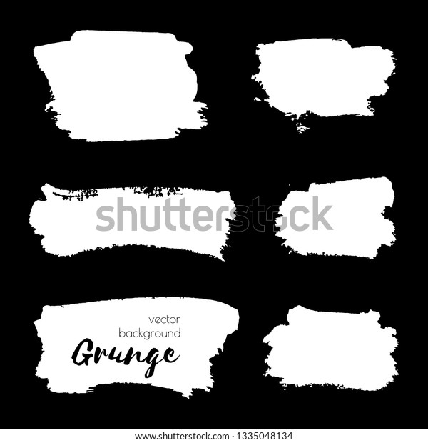 Vector dark black grunge watercolor, ink\
texture set, hand painted dry brush splashes, strokes, stains,\
spots, blots, dividers, labels, templates, dirty shapes. Abstract\
acrylic monochrome\
background.