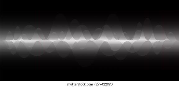 vector. dark black sound wave, abstract pulse background. speaker. music. infographics. Technology background for computer graphic website internet and business.
