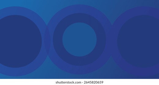 Vector dark blue background with circles. Applicable for gift card illustration simple modern nice art design