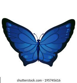 Mariposas de Vector azul oscuro
