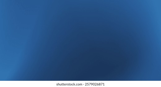Vector dark blue gradient background featuring a subtle noise texture. Ideal as a sophisticated backdrop for various simple abstract modern