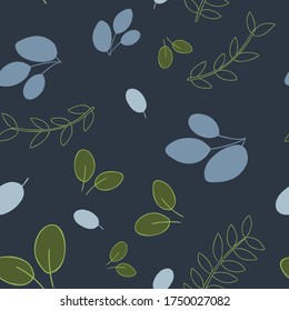 El Vector Azul Oscuro Deja Un Fondo De Patrón Sin Margen. Perfecto para tejidos, rayado, papel pintado y otras superficies para proyectos personales y comerciales.