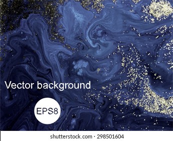 vector dark blue marbled background