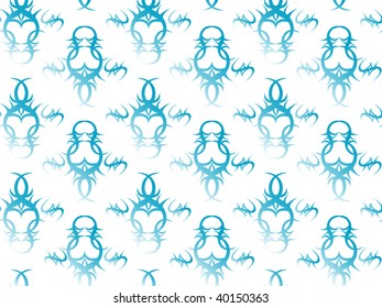 Vector dark blue pattern on a white background