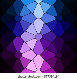 Vector dark blue purple stained glass background