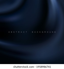 Vector dark blue silk festive poster design abstract background