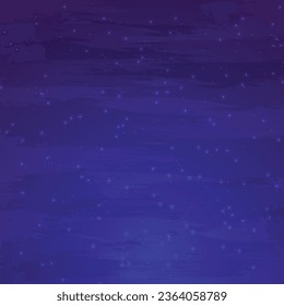 Vector dark blue sky with stars background