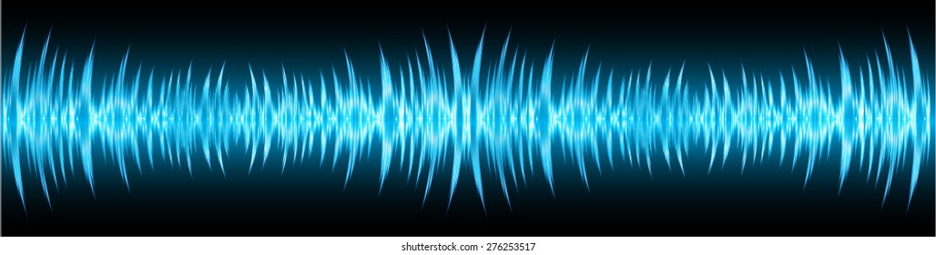 vector dark blue sound wave, abstract pulse background. speaker. music. infographics.