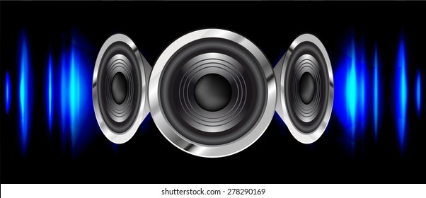 vector dark blue sound wave, abstract pulse background. speaker. music. infographics. Technology background for computer graphic website internet and business.