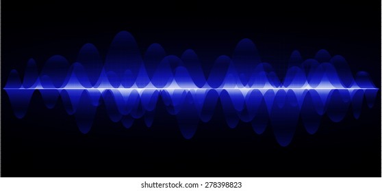 vector. dark blue sound wave, abstract pulse background. speaker. music. infographics. Technology background for computer graphic website internet and business.