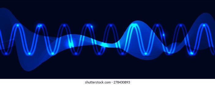 vector. dark blue sound wave, abstract pulse background. speaker. music. infographics. Technology background for computer graphic website internet and business.