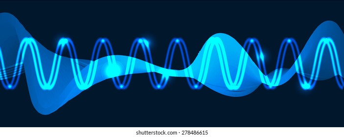 vector. dark blue sound wave, abstract pulse background. speaker. music. infographics. Technology background for computer graphic website internet and business.