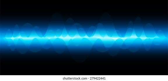 vector. dark blue sound wave, abstract pulse background. speaker. music. infographics. Technology background for computer graphic website internet and business.