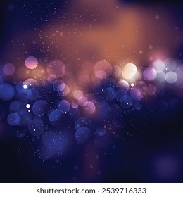 Imagen de fondo de Vector oscuro Bokeh