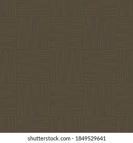 Vector Dark Brown Textured seamless pattern background to coordinate with the Country Sunflower Collection. Dark brown background with abstract geometric line art texture. Good for packaging, home