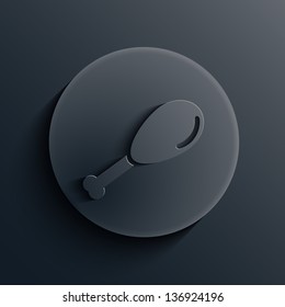 Vector dark circle icon. Eps10