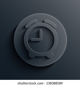Vector dark circle icon. Eps10