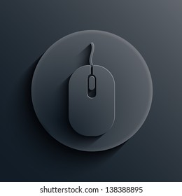 Vector dark circle icon. Eps10