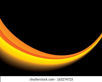 Vector Dark Clean Corporate Presentation Background with Modern Wave Style for Business