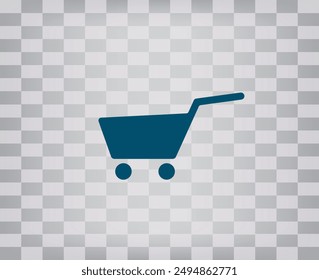 Vector dark color icon on gray checkered background with gradient