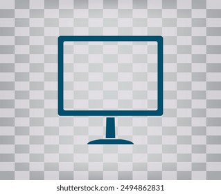Vector dark color icon on gray checkered background with gradient