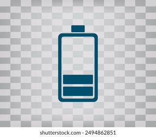 Vector dark color icon on gray checkered background with gradient