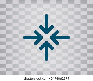 Vector dark color icon on gray checkered background with gradient