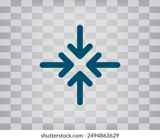 Vector dark color icon on gray checkered background with gradient