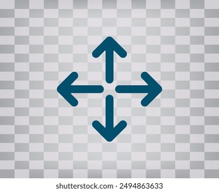 Vector dark color icon on gray checkered background with gradient