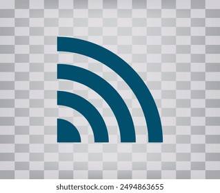 Vector dark color icon on gray checkered background with gradient